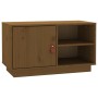 TV-Schrank aus massivem Kiefernholz, honigbraun, 70 x 34 x 40 cm von vidaXL, TV-Möbel - Ref: Foro24-818238, Preis: 66,72 €, R...