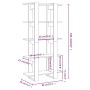 Sonoma-graues Sperrholzregal 80x30x160 cm von vidaXL, Bücherregale und Regale - Ref: Foro24-813573, Preis: 64,95 €, Rabatt: %