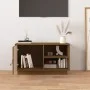 Mueble de TV madera maciza de pino marrón miel 70x34x40 cm de vidaXL, Muebles TV - Ref: Foro24-818238, Precio: 65,86 €, Descu...