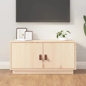 TV-Ständer aus massivem Kiefernholz 80x34x40 cm von vidaXL, TV-Möbel - Ref: Foro24-818230, Preis: 69,14 €, Rabatt: %