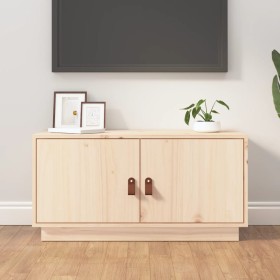 TV-Ständer aus massivem Kiefernholz 80x34x40 cm von vidaXL, TV-Möbel - Ref: Foro24-818230, Preis: 70,33 €, Rabatt: %