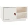Massiver TV-Schrank aus weißem Kiefernholz, 70 x 34 x 40 cm von vidaXL, TV-Möbel - Ref: Foro24-818236, Preis: 65,00 €, Rabatt: %