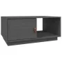 Solid gray pine wood coffee table 80x50x35.5 cm by vidaXL, Coffee table - Ref: Foro24-818262, Price: 60,20 €, Discount: %