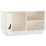 Massiver TV-Schrank aus weißem Kiefernholz, 70 x 34 x 40 cm von vidaXL, TV-Möbel - Ref: Foro24-818236, Preis: 65,00 €, Rabatt: %