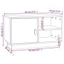 Massiver TV-Schrank aus weißem Kiefernholz, 70 x 34 x 40 cm von vidaXL, TV-Möbel - Ref: Foro24-818236, Preis: 65,91 €, Rabatt: %