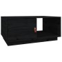 Solid black pine wood coffee table 80x50x35.5 cm by vidaXL, Coffee table - Ref: Foro24-818264, Price: 57,41 €, Discount: %