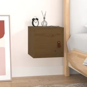 Solid pine wood honey brown wall cabinet 31.5x30x30cm by vidaXL, Shelves and shelves - Ref: Foro24-818361, Price: 46,38 €, Di...