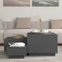Cajas de almacenaje con tapa 3 pzas madera maciza pino gris de vidaXL, Taquillas y armarios de almacenamiento - Ref: Foro24-8...