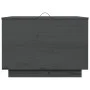 Cajas de almacenaje con tapa 3 pzas madera maciza pino gris de vidaXL, Taquillas y armarios de almacenamiento - Ref: Foro24-8...