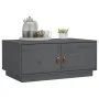 Couchtisch aus massivem grauem Kiefernholz, 80 x 50 x 35 cm von vidaXL, Couchtisch - Ref: Foro24-818252, Preis: 79,27 €, Raba...