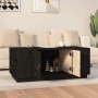 Couchtisch aus massivem schwarzem Kiefernholz, 100 x 50 x 41 cm von vidaXL, Couchtisch - Ref: Foro24-818259, Preis: 119,90 €,...