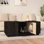 Couchtisch aus massivem schwarzem Kiefernholz, 100 x 50 x 41 cm von vidaXL, Couchtisch - Ref: Foro24-818259, Preis: 118,36 €,...