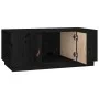 Mesa de centro de madera maciza de pino negro 100x50x41 cm de vidaXL, Mesas de centro - Ref: Foro24-818259, Precio: 118,36 €,...
