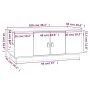 Couchtisch aus massivem schwarzem Kiefernholz, 100 x 50 x 41 cm von vidaXL, Couchtisch - Ref: Foro24-818259, Preis: 118,36 €,...