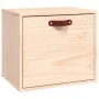 Solid pine wood wall cabinet 40x30x35 cm by vidaXL, Shelves and shelves - Ref: Foro24-818345, Price: 52,04 €, Discount: %