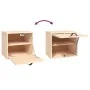 Solid pine wood wall cabinet 40x30x35 cm by vidaXL, Shelves and shelves - Ref: Foro24-818345, Price: 52,04 €, Discount: %