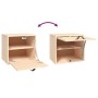 Wandschrank aus massivem Kiefernholz, 40 x 30 x 35 cm von vidaXL, Regale und Regale - Ref: Foro24-818345, Preis: 53,00 €, Rab...