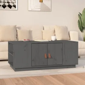 Solid gray pine wood coffee table 100x50x41 cm by vidaXL, Coffee table - Ref: Foro24-818257, Price: 87,25 €, Discount: %