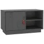 Gray pine solid wood TV cabinet 70x34x40 cm by vidaXL, TV Furniture - Ref: Foro24-818237, Price: 65,13 €, Discount: %
