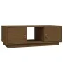 Solid honey brown pine wood coffee table 100x50x35 cm by vidaXL, Coffee table - Ref: Foro24-818268, Price: 72,45 €, Discount: %