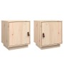 Bedside tables 2 pcs solid pine wood 40x34x45 cm by vidaXL, Nightstands - Ref: Foro24-818276, Price: 71,86 €, Discount: %