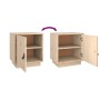 Bedside tables 2 pcs solid pine wood 40x34x45 cm by vidaXL, Nightstands - Ref: Foro24-818276, Price: 71,86 €, Discount: %