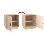 Mesitas de noche 2 uds madera maciza de pino 40x34x45 cm de vidaXL, Mesitas de noche - Ref: Foro24-818276, Precio: 70,99 €, D...