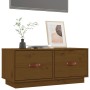 TV-Schrank aus massivem Kiefernholz, honigbraun, 80 x 34 x 35 cm von vidaXL, TV-Möbel - Ref: Foro24-818243, Preis: 84,06 €, R...