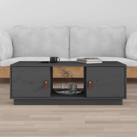 Couchtisch aus massivem grauem Kiefernholz, 100 x 50 x 35 cm von vidaXL, Couchtisch - Ref: Foro24-818267, Preis: 90,57 €, Rab...