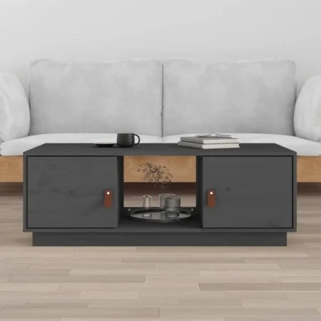 Solid gray pine wood coffee table 100x50x35 cm by vidaXL, Coffee table - Ref: Foro24-818267, Price: 89,58 €, Discount: %