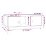 Couchtisch aus massivem grauem Kiefernholz, 100 x 50 x 35 cm von vidaXL, Couchtisch - Ref: Foro24-818267, Preis: 90,57 €, Rab...