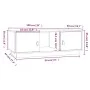 Couchtisch aus massivem grauem Kiefernholz, 100 x 50 x 35 cm von vidaXL, Couchtisch - Ref: Foro24-818267, Preis: 76,17 €, Rab...
