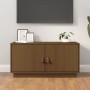 Honigbrauner TV-Schrank aus massivem Kiefernholz, 80 x 34 x 40 cm von vidaXL, TV-Möbel - Ref: Foro24-818233, Preis: 69,97 €, ...