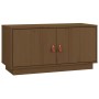 Honigbrauner TV-Schrank aus massivem Kiefernholz, 80 x 34 x 40 cm von vidaXL, TV-Möbel - Ref: Foro24-818233, Preis: 69,97 €, ...