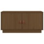Mueble de TV madera maciza de pino marrón miel 80x34x40 cm de vidaXL, Muebles TV - Ref: Foro24-818233, Precio: 69,97 €, Descu...