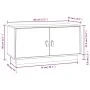 Honey brown solid pine wood TV cabinet 80x34x40 cm by vidaXL, TV Furniture - Ref: Foro24-818233, Price: 69,07 €, Discount: %