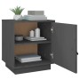 Nachttische 2 Stück massives graues Kiefernholz 40x34x45 cm von vidaXL, Nachttische - Ref: Foro24-818280, Preis: 64,25 €, Rab...