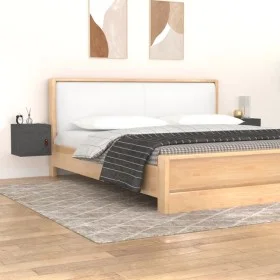 Wandschränke 2 Stück massives Kiefernholz grau 31,5x30x30 cm von vidaXL, Regale und Regale - Ref: Foro24-818360, Preis: 54,09...