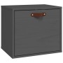 Grauer Wandschrank aus massivem Kiefernholz, 40 x 30 x 35 cm von vidaXL, Regale und Regale - Ref: Foro24-818347, Preis: 48,61...