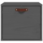 Grauer Wandschrank aus massivem Kiefernholz, 40 x 30 x 35 cm von vidaXL, Regale und Regale - Ref: Foro24-818347, Preis: 48,61...