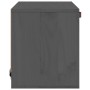 Grauer Wandschrank aus massivem Kiefernholz, 40 x 30 x 35 cm von vidaXL, Regale und Regale - Ref: Foro24-818347, Preis: 48,61...