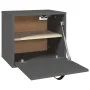 Gray solid pine wood wall cabinet 40x30x35 cm by vidaXL, Shelves and shelves - Ref: Foro24-818347, Price: 47,95 €, Discount: %
