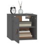 Wandschränke 2 Stück massives Kiefernholz grau 31,5x30x30 cm von vidaXL, Regale und Regale - Ref: Foro24-818360, Preis: 54,66...