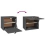 Grauer Wandschrank aus massivem Kiefernholz, 40 x 30 x 35 cm von vidaXL, Regale und Regale - Ref: Foro24-818347, Preis: 48,61...
