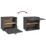 Gray solid pine wood wall cabinet 40x30x35 cm by vidaXL, Shelves and shelves - Ref: Foro24-818347, Price: 47,95 €, Discount: %