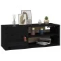Hängeschränke 2 Stück Massivholz Kiefer schwarz 80x30x30 cm von vidaXL, Regale und Regale - Ref: Foro24-818394, Preis: 77,92 ...
