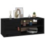 Hängeschränke 2 Stück Massivholz Kiefer schwarz 80x30x30 cm von vidaXL, Regale und Regale - Ref: Foro24-818394, Preis: 77,92 ...
