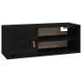 Hängeschränke 2 Stück Massivholz Kiefer schwarz 80x30x30 cm von vidaXL, Regale und Regale - Ref: Foro24-818394, Preis: 77,92 ...