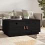 Mesa de centro de madera maciza de pino negro 80x50x35 cm de vidaXL, Mesas de centro - Ref: Foro24-818254, Precio: 80,42 €, D...