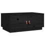 Mesa de centro de madera maciza de pino negro 80x50x35 cm de vidaXL, Mesas de centro - Ref: Foro24-818254, Precio: 80,42 €, D...